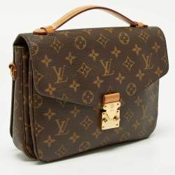 Pre Owned Louis Vuitton Monogram Canvas Pochette Metis Bag