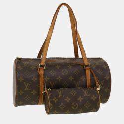 Pre Owned Louis Vuitton Brown Monogram Canvas Papillon handbag
