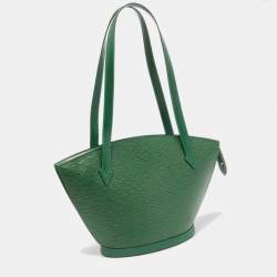 Pre Owned Louis Vuitton Borneo Green Epi Leather Saint Jacques PM Tote