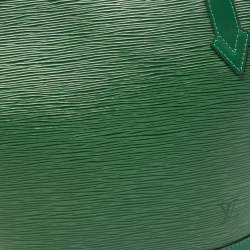 Pre Owned Louis Vuitton Borneo Green Epi Leather Saint Jacques PM Tote