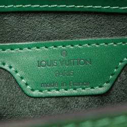 Pre Owned Louis Vuitton Borneo Green Epi Leather Saint Jacques PM Tote