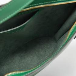 Pre Owned Louis Vuitton Borneo Green Epi Leather Saint Jacques PM Tote