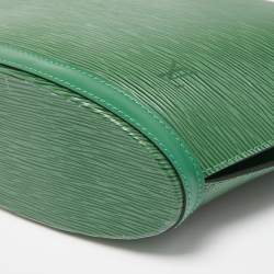 Pre Owned Louis Vuitton Borneo Green Epi Leather Saint Jacques PM Tote