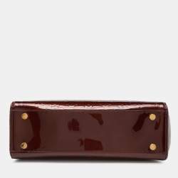 Pre Owned Louis Vuitton Amarante Monogram Vernis Brea GM Bag