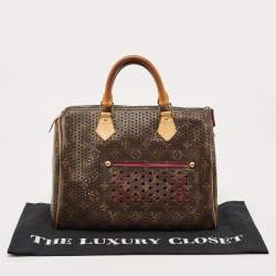 Louis Vuitton Fuchsia Monogram Perforated Canvas Speedy 30 Bag