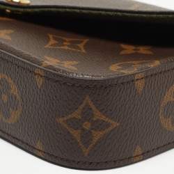 Pre Owned Louis Vuitton Khaki Monogram Canvas Félicie Strap & Go
