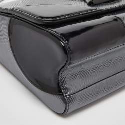 Pre Owned Louis Vuitton Anthracite Nacre/Black Epi Leather Twist MM Bag
