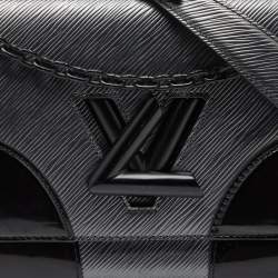 Pre Owned Louis Vuitton Anthracite Nacre/Black Epi Leather Twist MM Bag