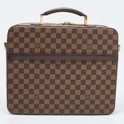 Pre Owned Louis Vuitton Damier Ebene Canvas Porte Ordinateur Sabana Laptop Bag