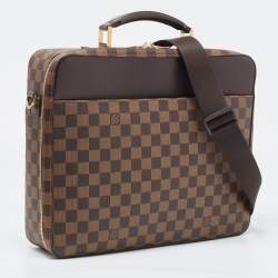 Pre Owned Louis Vuitton Damier Ebene Canvas Porte Ordinateur Sabana Laptop Bag