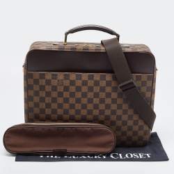 Pre Owned Louis Vuitton Damier Ebene Canvas Porte Ordinateur Sabana Laptop Bag