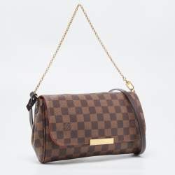 Pre Owned Louis Vuitton Damier Ebene Canvas MM Favorite Bag