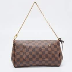Pre Owned Louis Vuitton Damier Ebene Canvas MM Favorite Bag