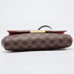 Pre Owned Louis Vuitton Damier Ebene Canvas MM Favorite Bag