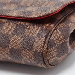 Pre Owned Louis Vuitton Damier Ebene Canvas MM Favorite Bag