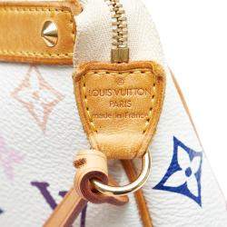 Pre Owned Louis Vuitton White Monogram Multicolore Pochette Accessoires