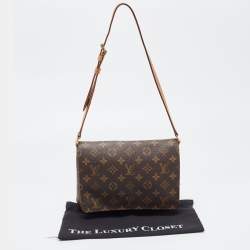 Pre Owned Louis Vuitton Monogram Canvas Musette Tango Long Strap Bag