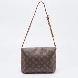 Pre Owned Louis Vuitton Monogram Canvas Musette Tango Long Strap Bag