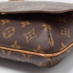 Pre Owned Louis Vuitton Monogram Canvas Musette Tango Long Strap Bag