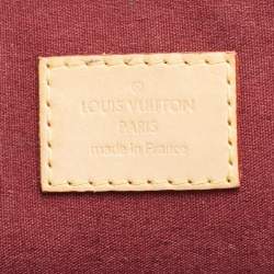 Pre Owned Louis Vuitton Rouge Fauviste Monogram Vernis Alma PM Bag