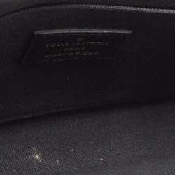 Pre Owned Louis Vuitton Black Monogram Empreinte Leather Pochette Felicie Bag
