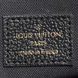 Pre Owned Louis Vuitton Black Monogram Empreinte Leather Pochette Felicie Bag