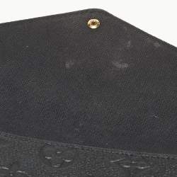 Pre Owned Louis Vuitton Black Monogram Empreinte Leather Pochette Felicie Bag