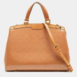 Louis Vuitton Cirrus PM Handbag Bag Monogram Mahina Leather Taupe