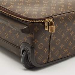 Pre Owned Louis Vuitton Monogram Canvas Pegase 45 Luggage
