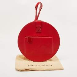 مملوكة مسبقًا حقيبة لوي فيتون أوب أرت دائرية جلد مات مونوغرام أحمر 