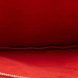 مملوكة مسبقًا حقيبة لوي فيتون أوب أرت دائرية جلد مات مونوغرام أحمر 