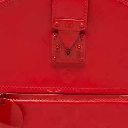 مملوكة مسبقًا حقيبة لوي فيتون أوب أرت دائرية جلد مات مونوغرام أحمر 