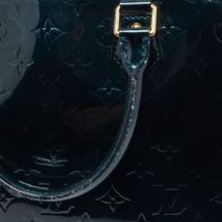 Pre Owned Louis Vuitton Bleu Nuit Monogram Vernis Alma GM Bag