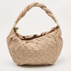 Pre Owned Louis Vuitton Ecru Monogram Leather Limited Edition Olympe Nimbus GM Bag