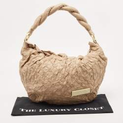 Pre Owned Louis Vuitton Ecru Monogram Leather Limited Edition Olympe Nimbus GM Bag