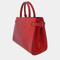 Pre Owned Louis Vuitton Red Epi Leather Twist tote Bag