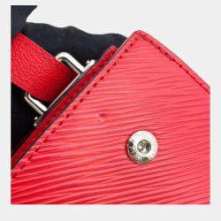 Pre Owned Louis Vuitton Red Epi Leather Twist tote Bag