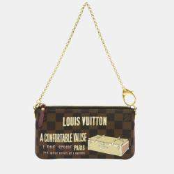 Louis Vuitton Damier Ebene Trunks Labels Pochette Milla MM