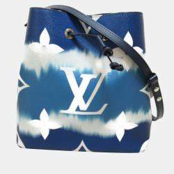 Louis Vuitton Blue Giant Monogram Escale Neonoe MM - Preloved LV Bags