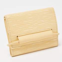 Louis Vuitton Vanilla Epi Leather Elastique Wallet