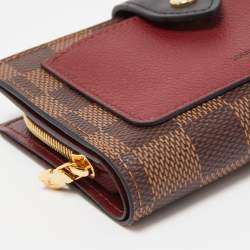 Pre Owned Louis Vuitton Damier Ebene Canvas Juliette Wallet