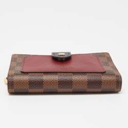 Pre Owned Louis Vuitton Damier Ebene Canvas Juliette Wallet