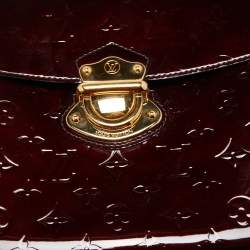 Pre Owned Louis Vuitton Amarante Monogram Vernis Mirada Bag