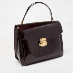 Pre Owned Louis Vuitton Amarante Monogram Vernis Mirada Bag