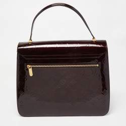 Pre Owned Louis Vuitton Amarante Monogram Vernis Mirada Bag