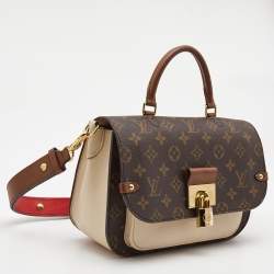 Pre Owned Louis Vuitton Creme Monogram Canvas and Leather Vaugirard Bag