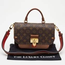 Pre Owned Louis Vuitton Creme Monogram Canvas and Leather Vaugirard Bag