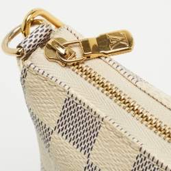 Pre Owned Louis Vuitton Damier Azur Canvas Pochette Accessoires Bag