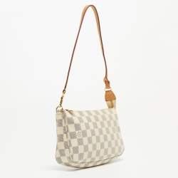 Pre Owned Louis Vuitton Damier Azur Canvas Pochette Accessoires Bag