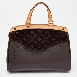 Pre Owned حقيبة لوي فيتون بريا فيرنية مونوغرامي حمراء داكنة GM